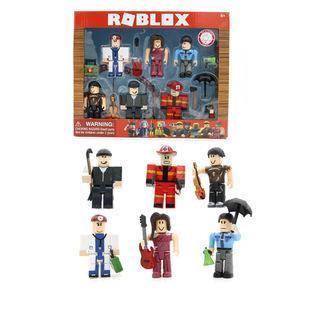 Roblox building block figurine with accessories comes in two color boxes, packaged in bags popular