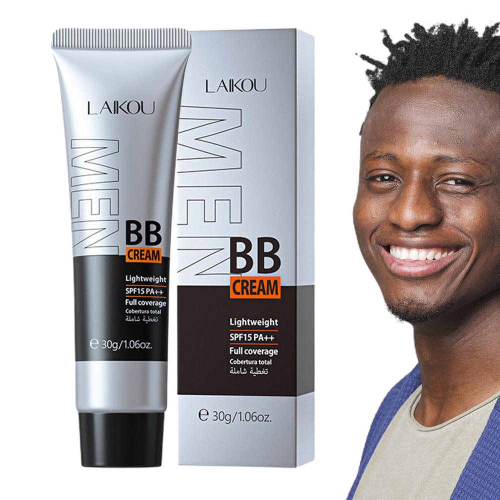 BB Cream for men Face Makeup concealer Foundation Sunscreen Repair Liquid Foundation for Oil Control Brighten skin tone 30g