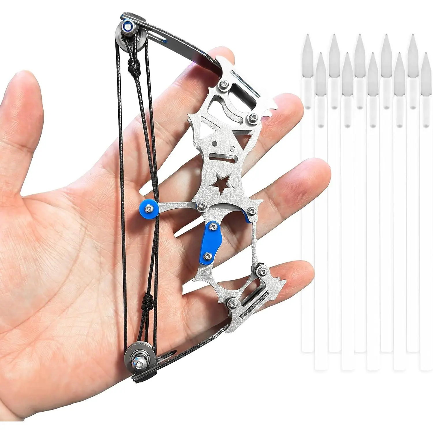 Metal Left-Right Hand Compound Bow Set with Arrows, Decompression Crafts & Birthday Gift Option for Archery Practice, Hunting