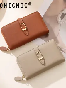 New Large Capacity Medium-Length Women's Wallet, Trifold Wallets, Multi-Purpose Portable Zipper Handbag, Multiple Card Slots, Coin Pouch, All-In-One Design