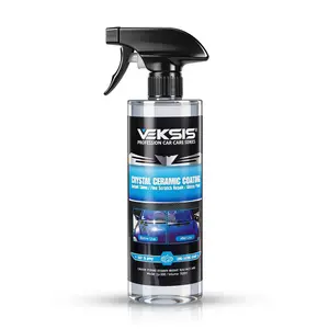 Veksis Crystal Ceramic Coating – 500ml 9H Nano Car Paint Coating, Professional Ceramic Coating for Cars, Hydrophobic & UV Protection, High Gloss Scratch Resistant Sealant for Auto Paint