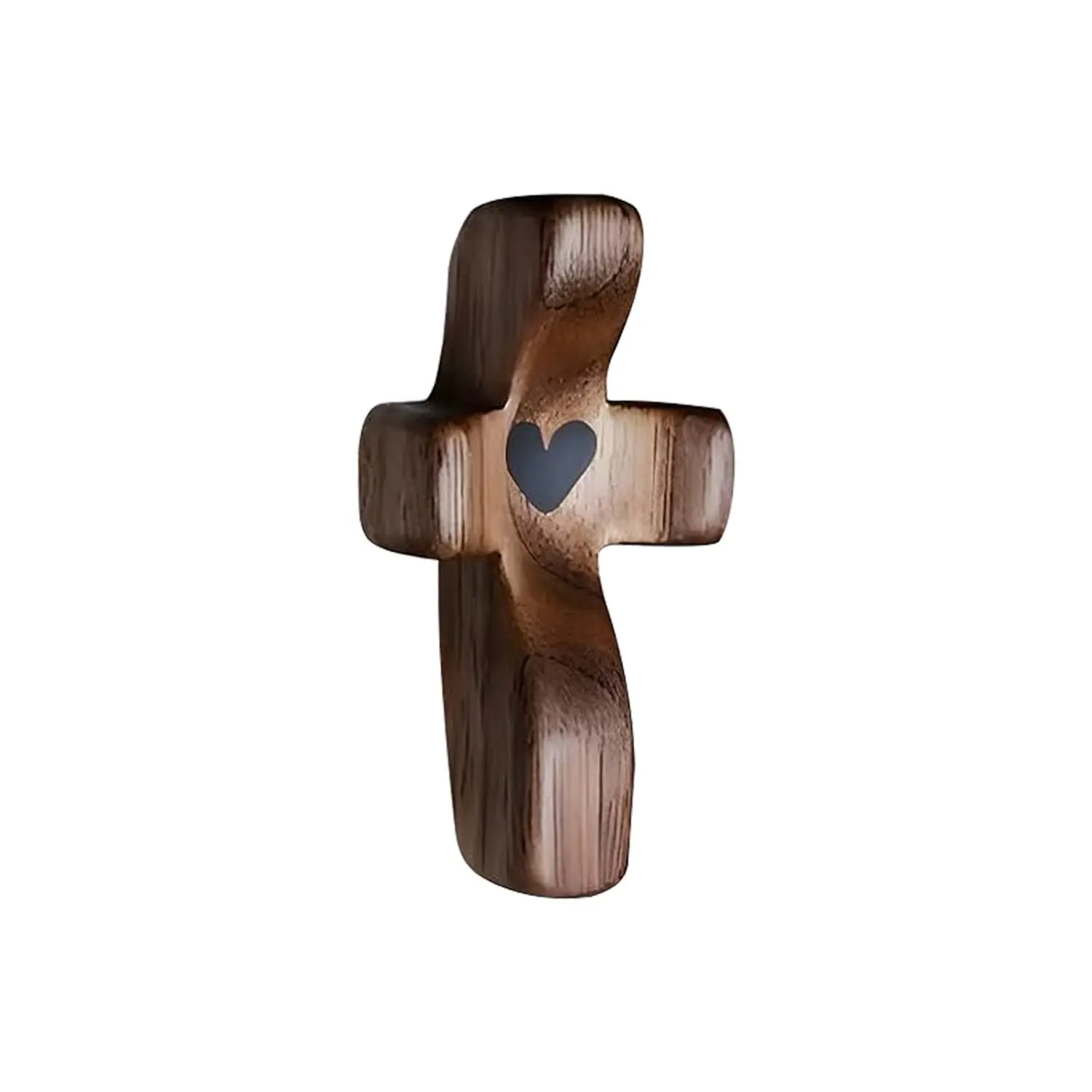1pc/3pcs Wooden Cross Decorations, Handheld Wooden Cross, Black Walnut Handle Thumb Cross, Spiritual Symbol For Home And Office, Cross For Easter Baskets, Anxiety Relief, Altar Supplies, Christmas Gift Decoration