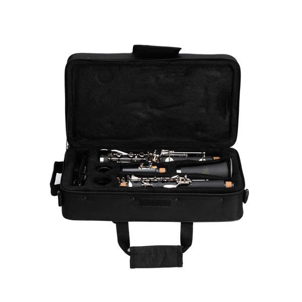 Beginner Bb Clarinet – 17 Keys Black Clarinet with 2 Mouthpieces & Connector, Easy to Learn，clarinet player Chrome Durable Oboe Instrument Bamboo Flute Fathersdaygift