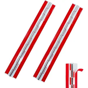 2 PCS 12"(300mm) Acrylic Continuous Piano Hinge Set for Plexiglass Aquarium Lid Cabinet Box DIY Display 300x45mm