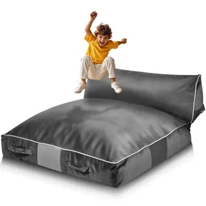 VEVOR Crash Pad, 5x 4.5 ft Crash Pad for Kids Sensory with Foam Blocks and Washable Cover, Large Soft Foam Landing Zone Giant Pillow Mat, Sensory Room Equipment for Children Jumping, Relaxing Play