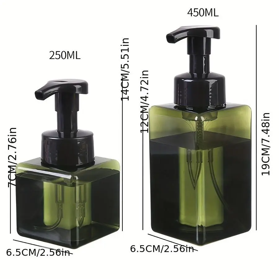 Foaming Bottle for Facial Cleanser, Mousse, Hand Soap, Shampoo, Press-type Empty Bottle, Magic Dispensing Bottle, Bubble Powder