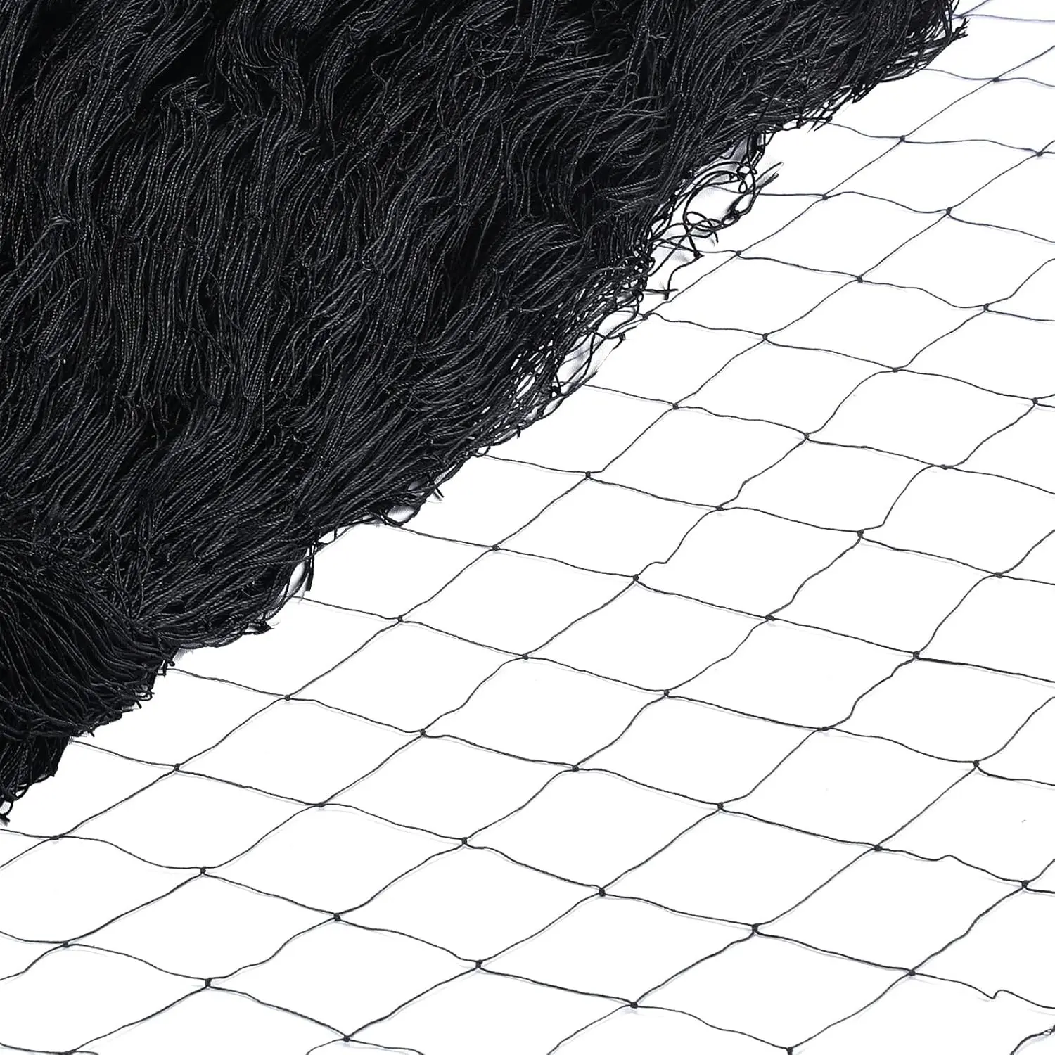 1 PC 50'x100' Heavy Duty Bird Net - 2.4" Grid Mesh Net Barrier for Garden, Fruit Tree Protection Against Hawk, Squirrel - Reusable Chicken Coop Aviary Deer Fence, Black