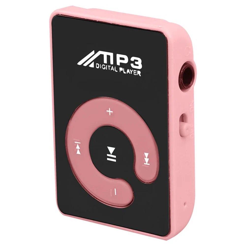 C Key Portable HiFi Mini Clip USB MP3 Player Walkman Music Support Micro TF Card Expandable Up To 16GB Outdoor Sports Walkman