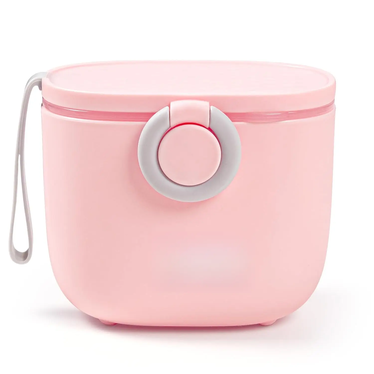 Baby Formula Dispenser, Portable Milk Powder Dispenser Container with Carry Handle and Scoop  Travel Outdoor Activities with Baby Infant, 8.8OZ, 0.55LB, 250g, 500ml (Pink)