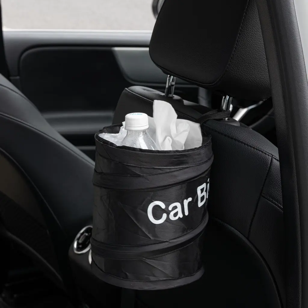 Portable Car Trash Can, Auto Trash Can, Foldable Pop-Up Design, Lightweight & Space-Saving Solution, Ideal for Cars, Trucks, Suvs, Minivans