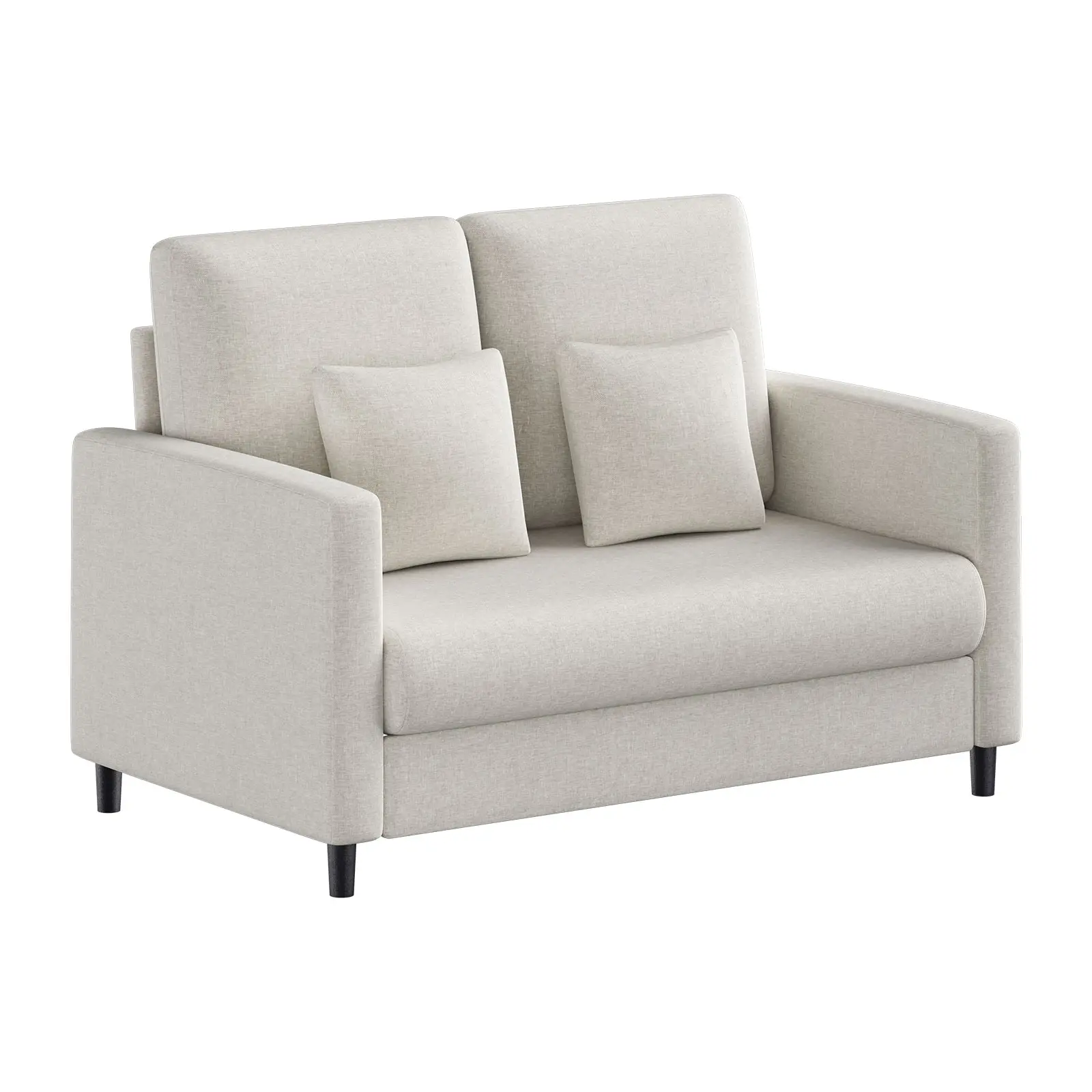Modern 2-Seater Loveseat Sofa for Small Spaces – Compact Couch for Living Room, Bedroom, Apartment – Comfortable Design, Easy Assembly