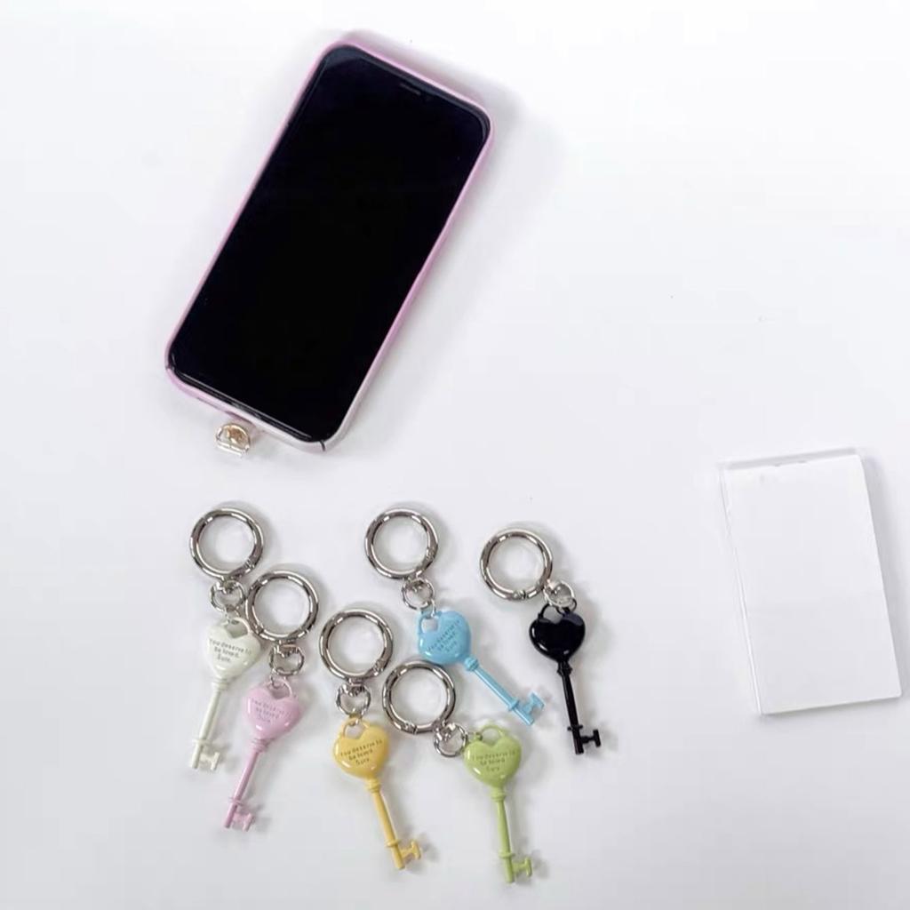Personalized Alloy Keychain For Couples Lightweight Heart Design Love Heart Key Ring Versatile Bag Backpack Accessory