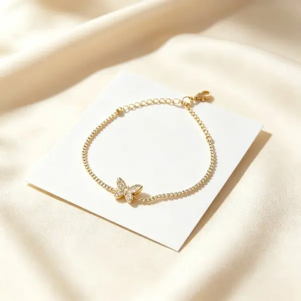 Sparkling Camellia Zircon Tennis Bracelet, Silver Adjustable Crystal Chain Bracelet, Ladies Elegant Banquet Bridal Jewelry