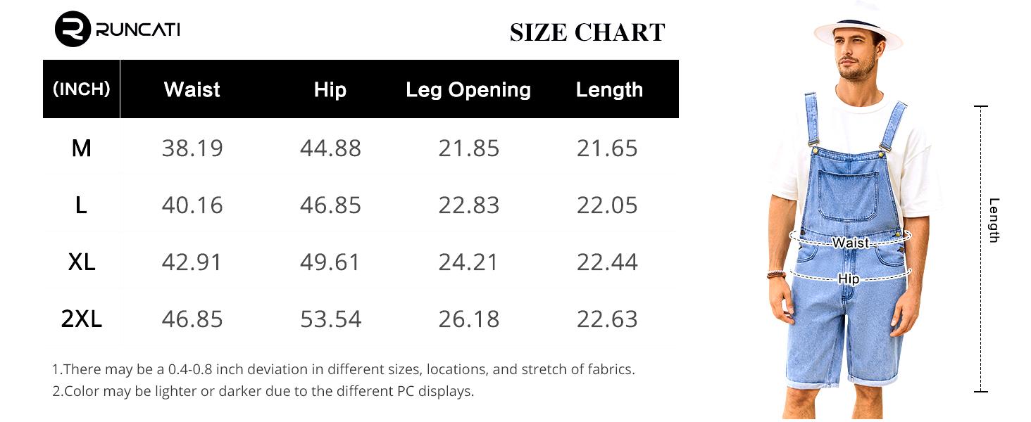 Beotyshow Mens Denim Shorts Bib Overall Jean Romper Casual Loose Fit Walkshort Button Pockets Summer Jumpersuit Fashion Menswear