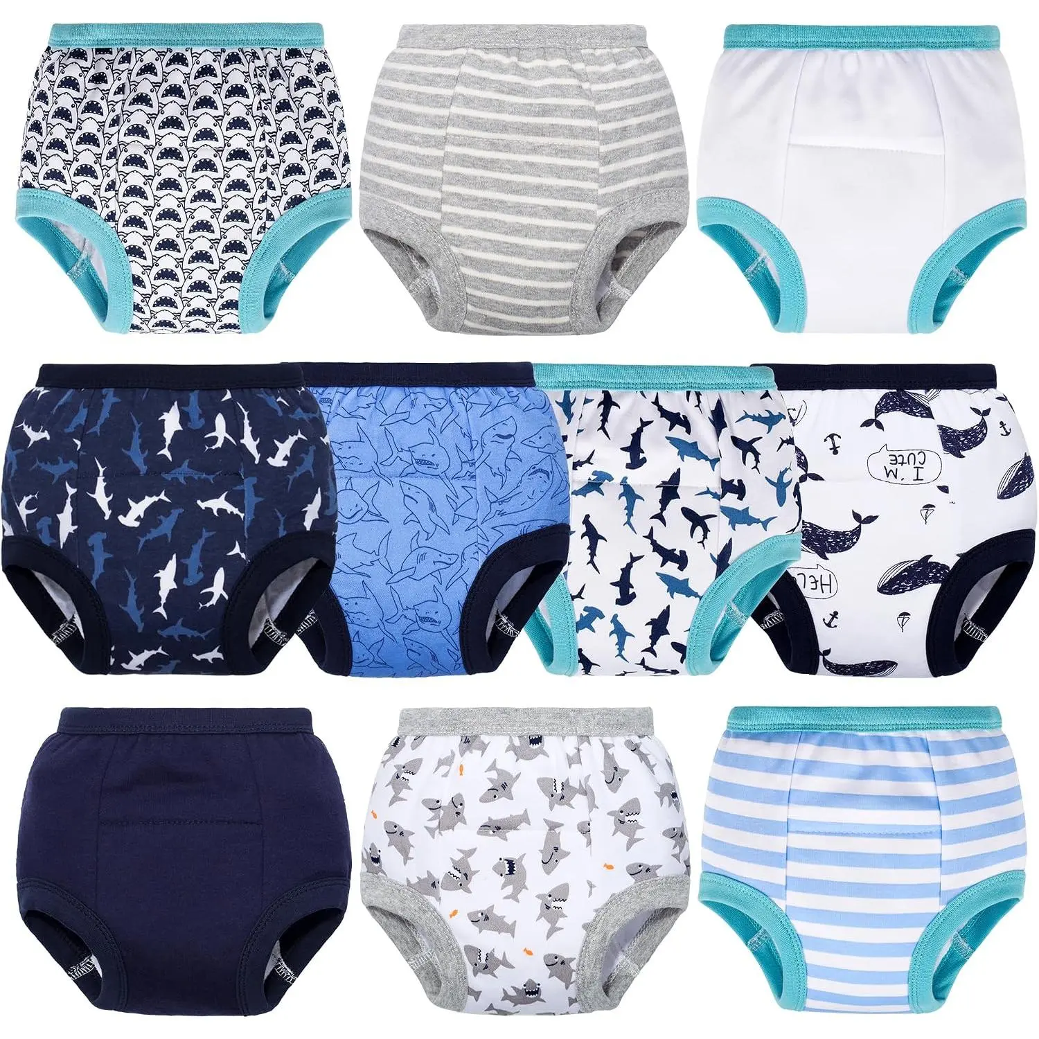 BIG ELEPHANT Toddler Training Pants, Soft Cotton Absorbent Training Underwear  Baby Boys & Girls underpants