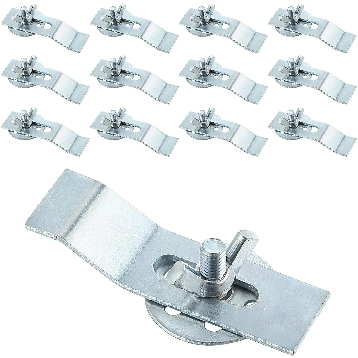 12 Pack Sink Clips Kit, Undermount Sink Clips, Sink Mounting Bracket Kit, Installation Repair Hardware Fastener Support for Kitchen or Bathroom Sinks