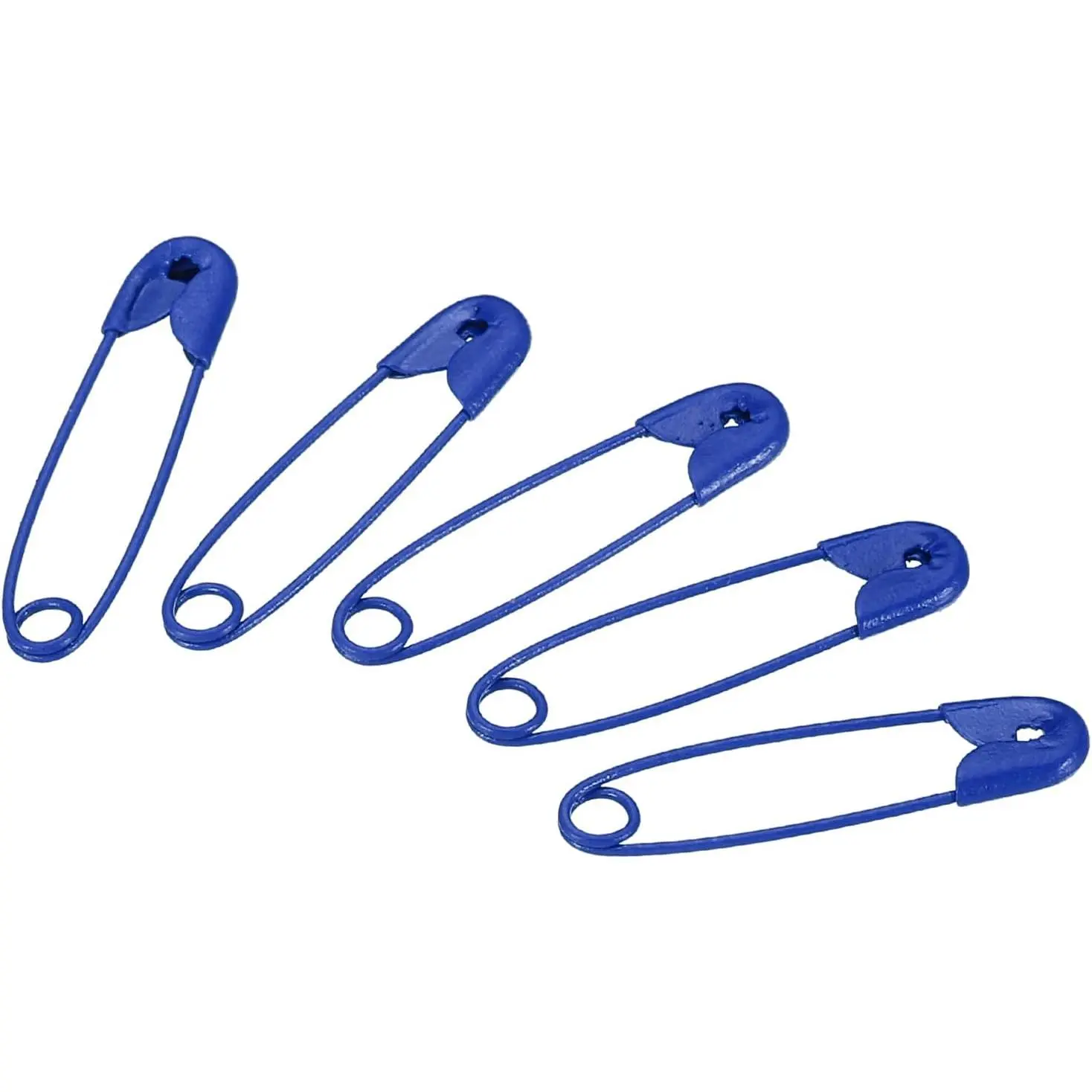 Safety Pins 0.98 Inch Metal Small Sewing Pins for Blankets Skirts Crafts Brooch Making Blue 100 count