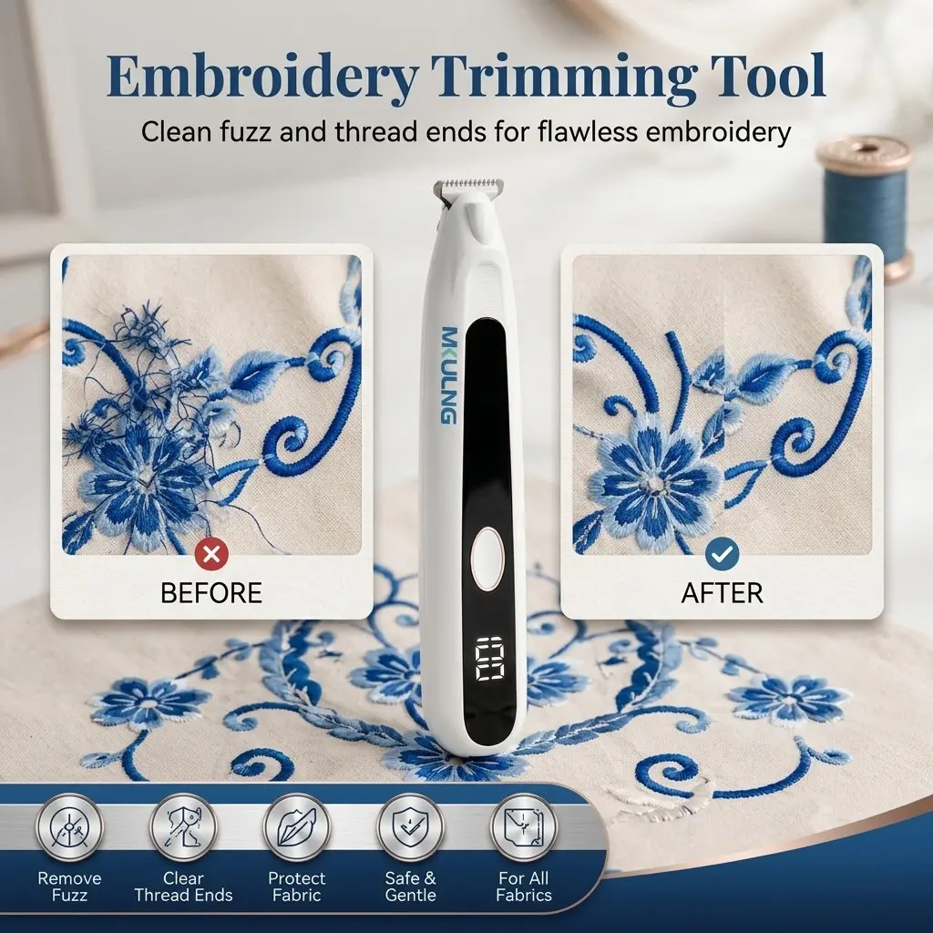 Rechargeable Electric Stitch Eraser, Professional Seam Ripper for Embroidery, Sewing Accessories, Mkulng Brand, No Ca Prop 65 Warning