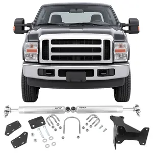 【DealsForYouDays】VEVOR Dual Steering Stabilizer, for 2005-2024 Ford F-250/F-350 Super Duty 4WD, Dual Steering Stabilizer Kit Fits with 2 Inches of Suspension Lift or Higher, Enhanced Control and Reduced Vibration