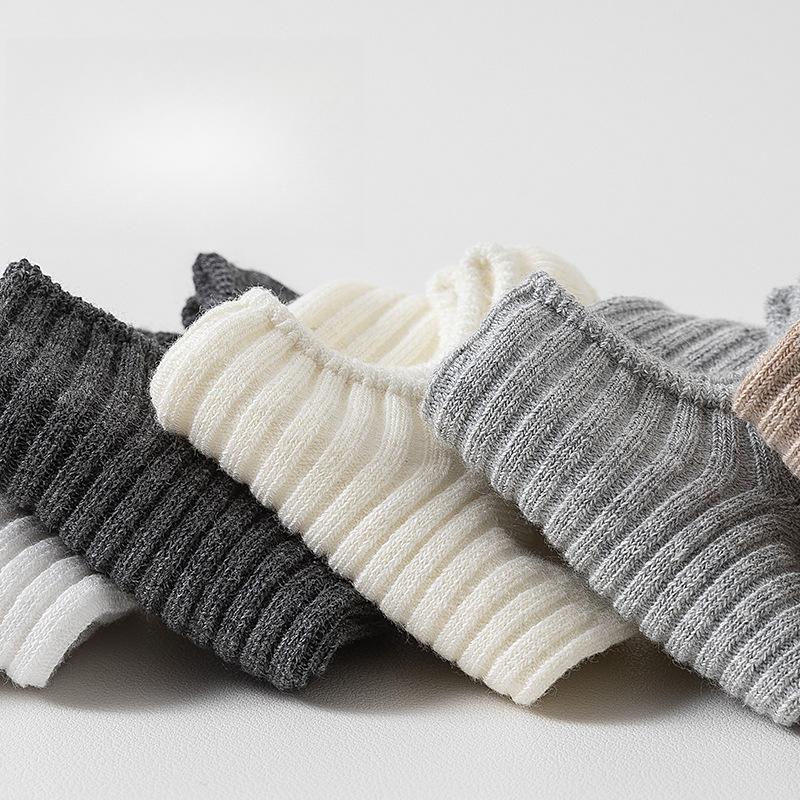 5/6 Pairs of Cute Seasonal Fashionable Boat Socks, Comfortable, Soft, Durable, Easy To Clean, Simple and Versatile, Suitable for Daily Wear Minimalist