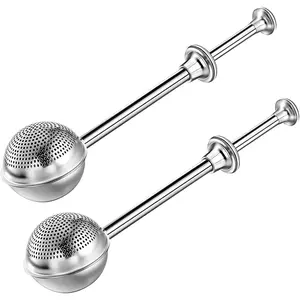 Baker's Dusting Wand for Sugar, Flour and Spices, Stainless Steel Powdered Sugar Shaker Duster Sifter, Set of 2