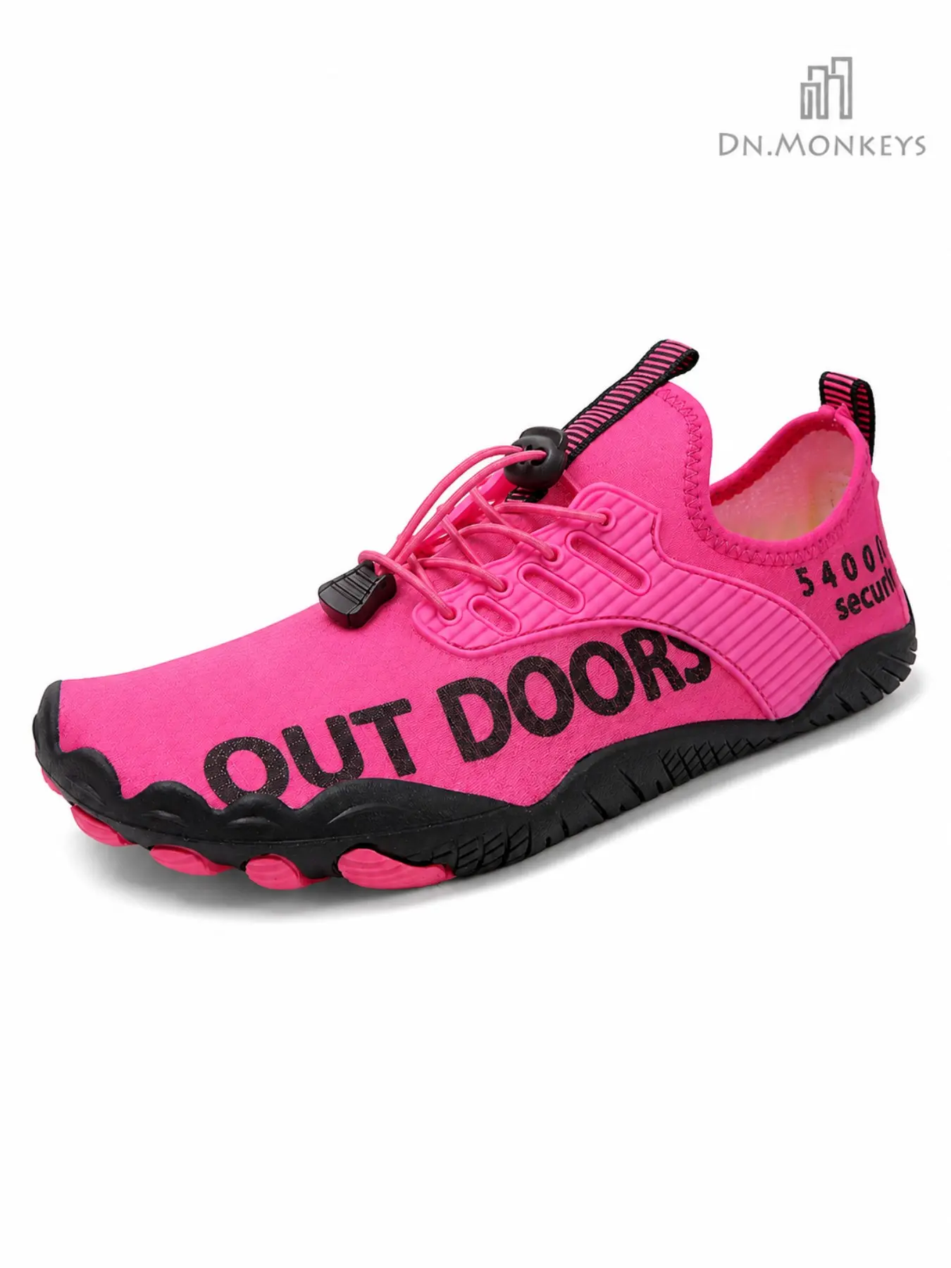 [Dn. Monkeys] Women's Street Style Barefoot Water Shoes, One-Button Lock, Adjustable Mesh, Outdoor Hiking, Surfing, Snorkeling, Anti-Slip, Durable