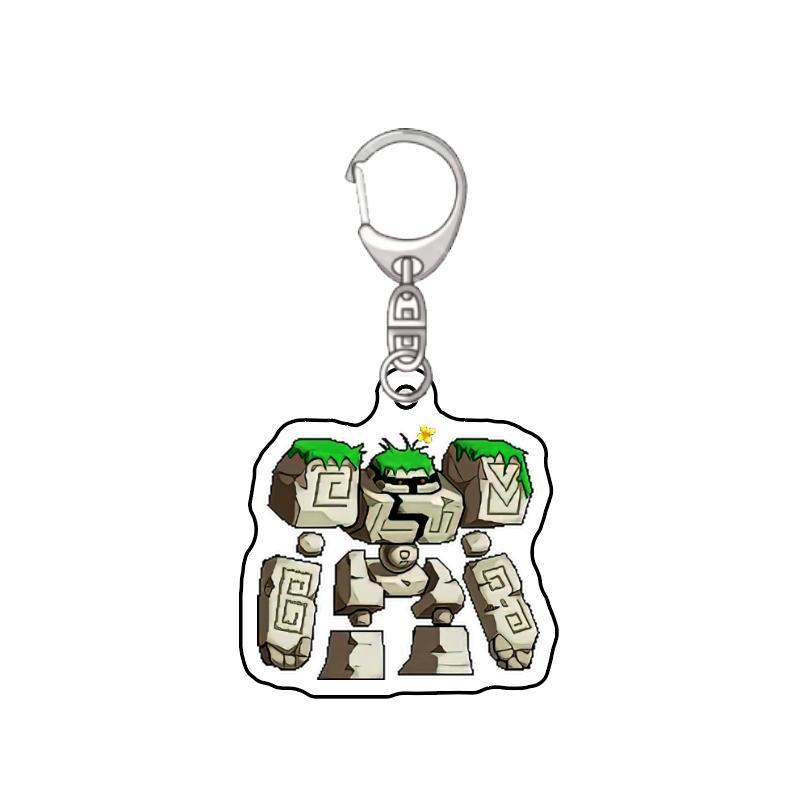 Harajuku MapleStory Kawaii E Hot Game Fans Souvenir Blue Snail Mushroom Bat Keychain