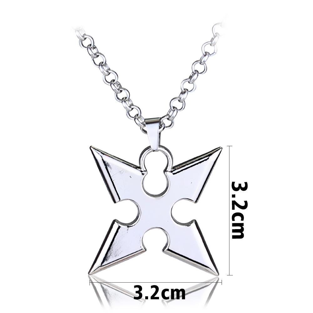 Kingdom Hearts Cosplay Metal Alloy Necklace Cartoon Movie Sora X Pendants Darts Rope Chain Men's Jewelry Accessories GiftsGift