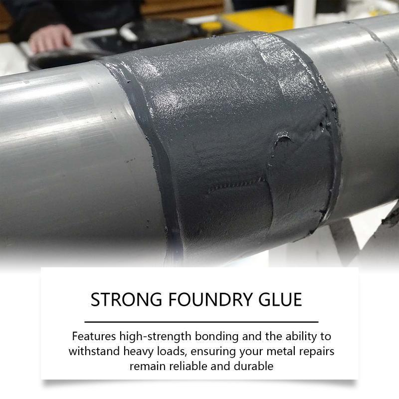 Upliftjoys Enhanced Casting Glue, Metal Repair Glues Heavy Duty, Strong Foundry Glue, High Temperature Resistant, Long Lasting, for Metals Defects and Repairs (1 Set) Bowie Knife with Sheath