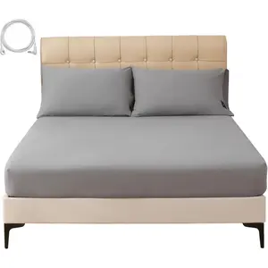 Grounding Sheets  Size, 20%  Fiber + 80%  , Conductive Fitted Grounded Bed Sheet with Deep Pocket for Bed & Sleeping (Gray, 78"x80"x15")