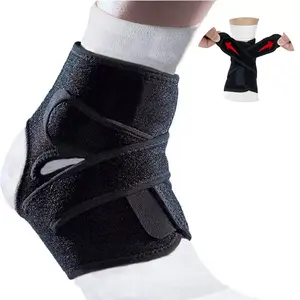 Ankle Brace for Sprained Ankle, Ankle Support for Women & Men, Adjustable Compression Wrap Breathable Nylon Super Elastic & Comfortable for Sports
