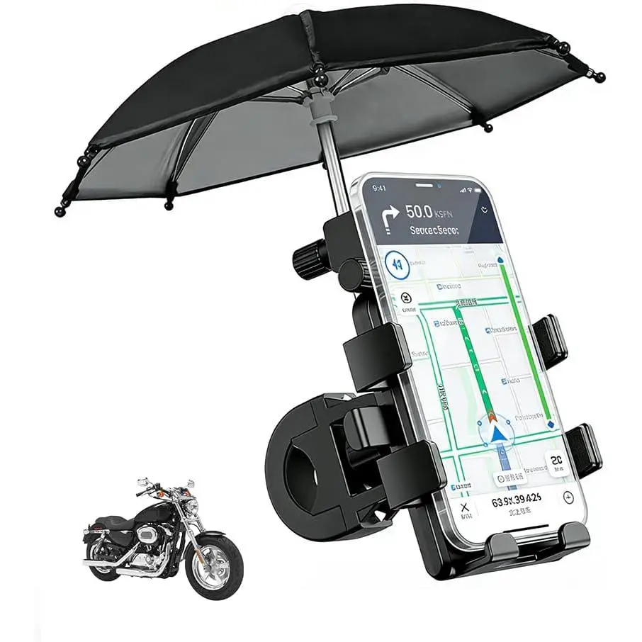 2026   Phone Holder Mount,360° Rotatable  Phone Mount with Sunshade Design for Phones Navigation,Portable Phones Holder for  Handlebar