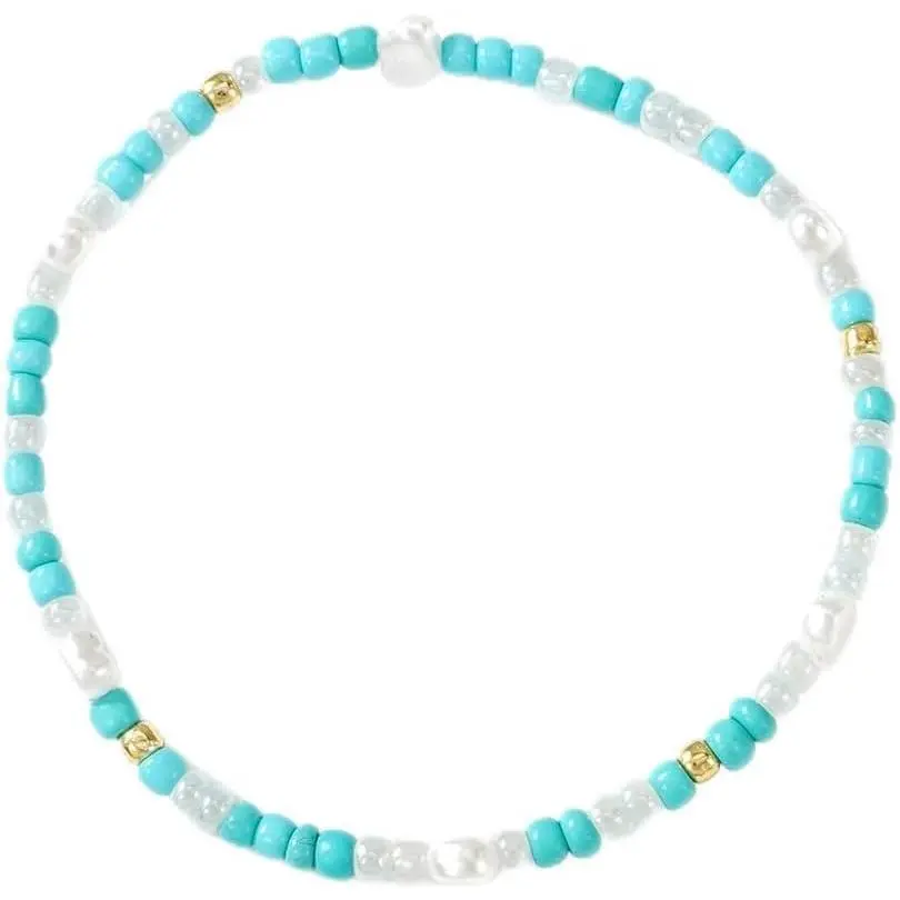 Cute Bracelet for Women Boho Adjustable Fish Shell Blue Bracelet Summer Beach  Statement Bracelets