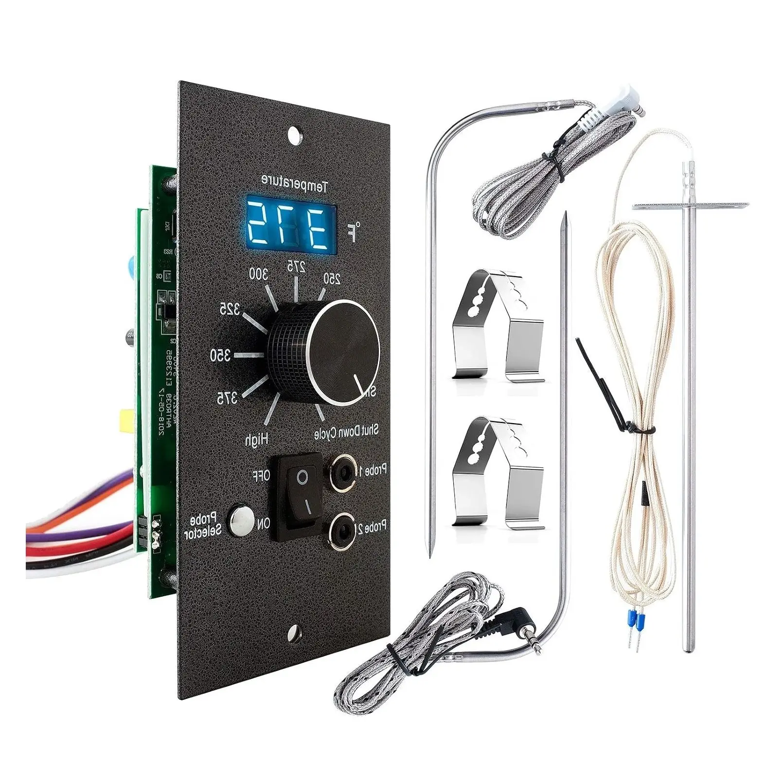 Pro Controller Digital Control Panel Replacement for Traeger Grill with Meat Probes and Thermostat Board SensorGift