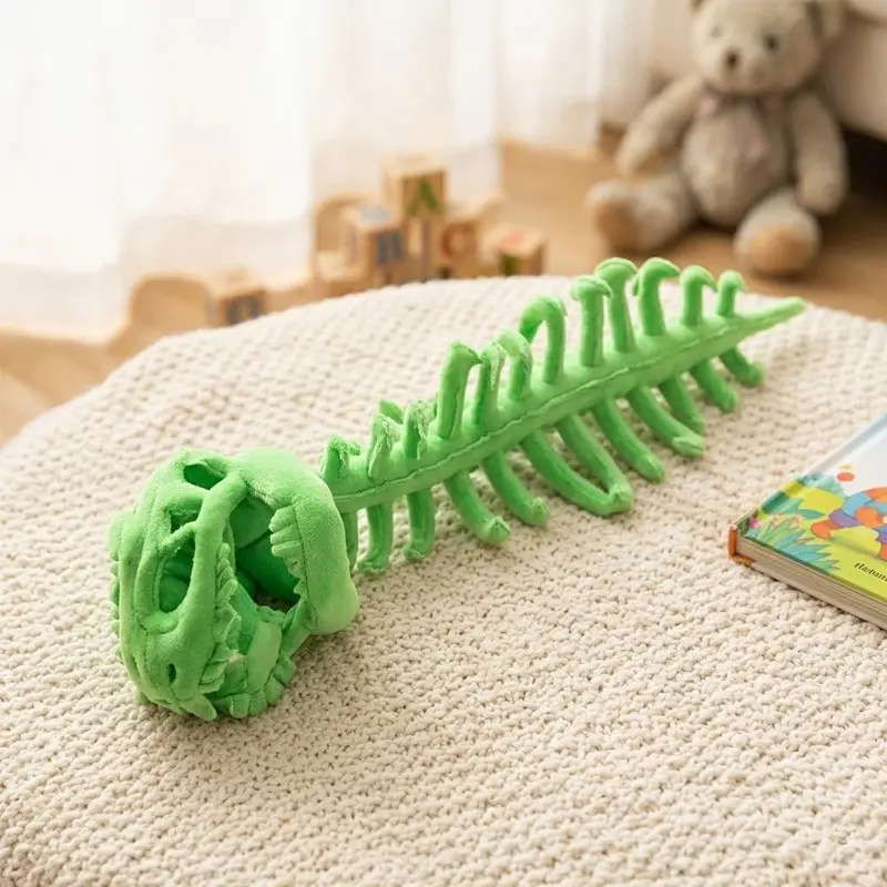 Fun Pretend Play Costume｜Soft Plush T-Rex Skeleton Hat For Kids｜1 Pc Dinosaur Bone Headpiece