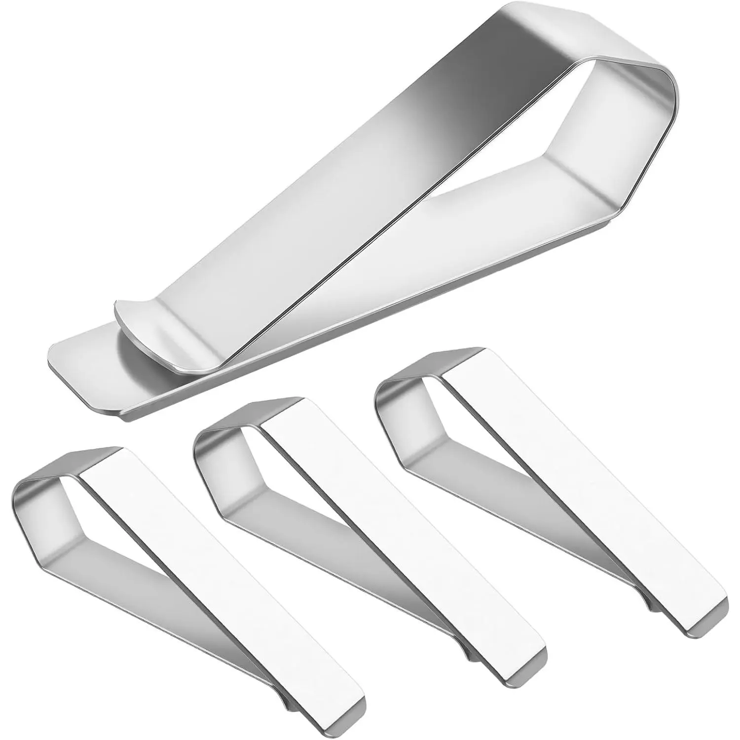 4 Pack  Sun Visor Photo Clips, Stainless Steel Sun Visor Clips for  with Adhesive Clip Mounting Kit for Custom Displays (Photo Frames Not Included),  Hold Accessory for ,  & Office