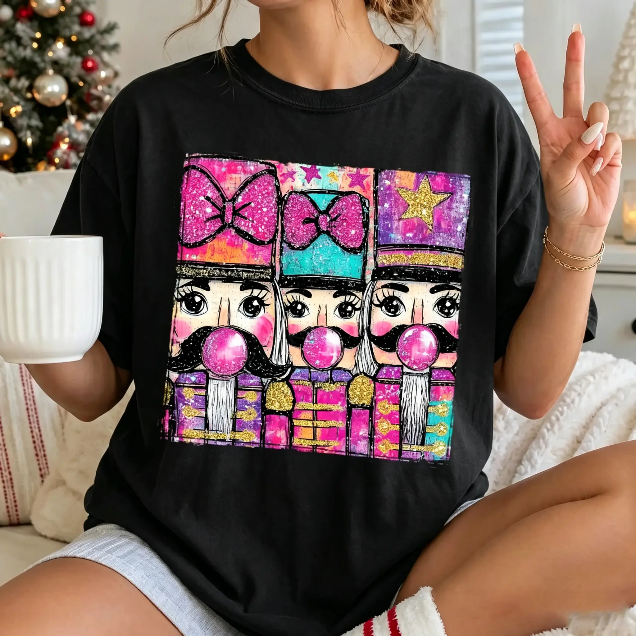 Nutcracker Shirt, Trendy Women's Christmas Tshirt, A Gift for Her