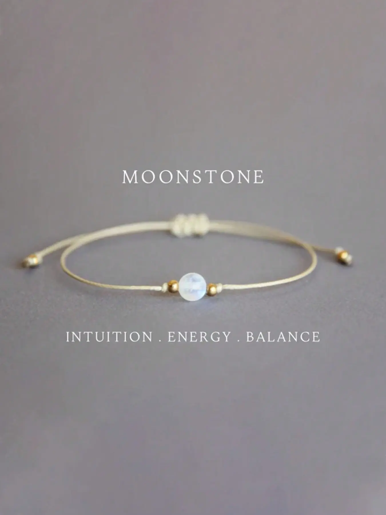1pc Moonstone Bracelet, Moonstone Jewelry, Rainbow Moonstone Bracelet, Women's Bracelet, Protection Healing Bracelet, Crystal Accessories, Energy Healing Bracelet