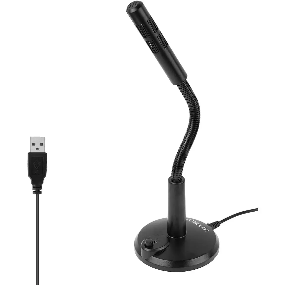 USB Microphone, Plug and Play Desktop Laptop gooseneck Microphone, Suitable for , conferences, Streaming, and Tutorials K050 Recording, podcasting, Gaming, and  Chat