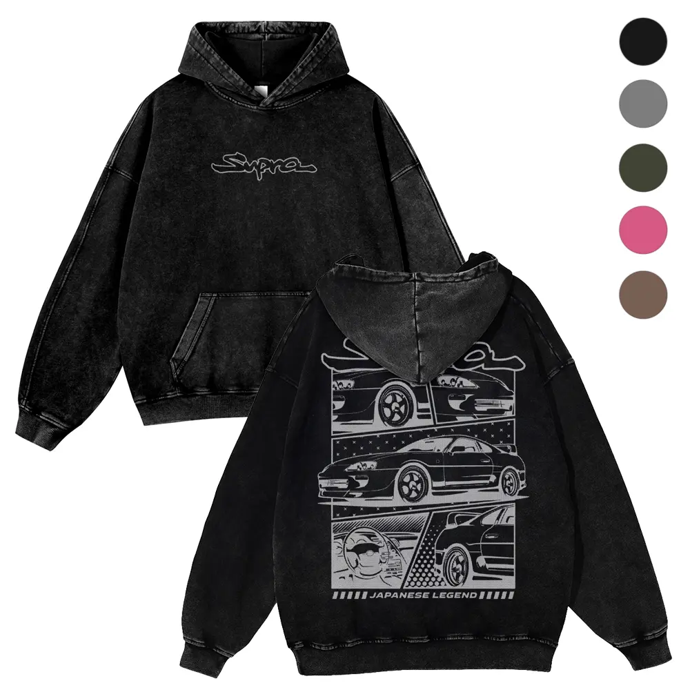 Vintage Washed Graphic Hoodie, Unisex JDM Theme Pullover, Relaxed Fit Streetwear in Super Soft Cotton Blend, Plus Size up to 5XL, 3Xl, 4Xl, Multi-Size, Cold Wash, Do Not Dry Clean, Machine Washable, Tops, Sweatshirts, Jeans, Oversize, Thick, Long Sleeve
