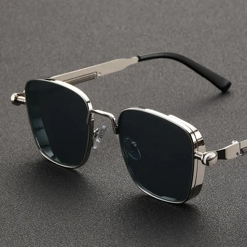 2026 Polarized Sunglasses Men High End Handsome Driving Special Anti UV High Quality Metal Punk Fashion Trends Sunglasses