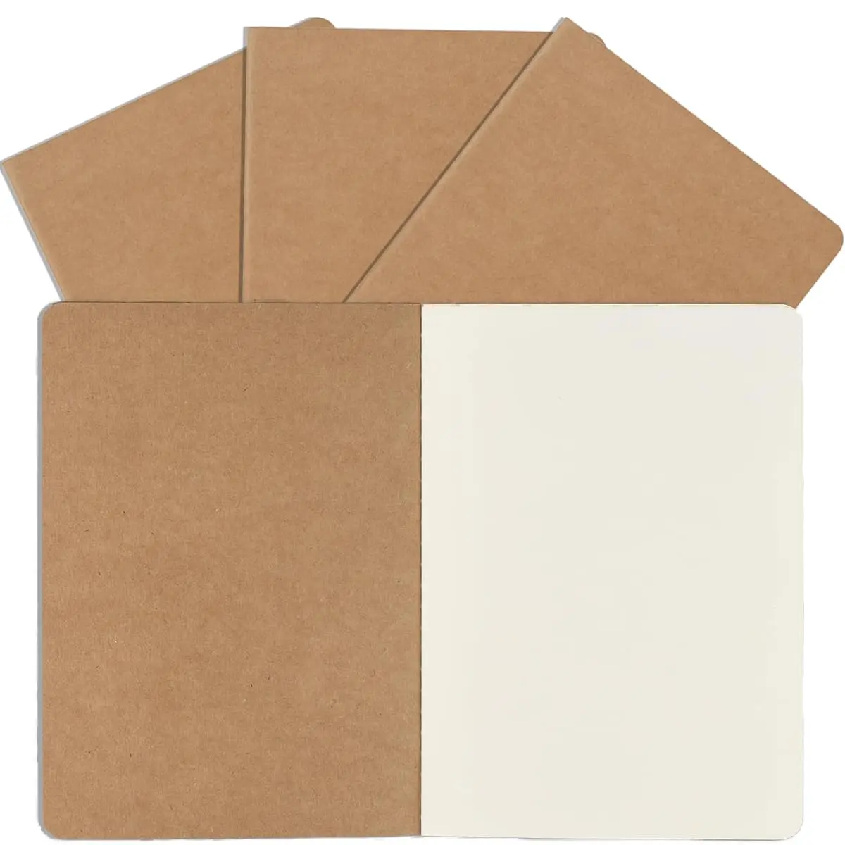 SZYIKUER A5  Notebooks Bulk, Blank Journaling Notebooks, Notebooks for Work, Journal notebooks for , Composition Notebooks for School, 60 Pages ,8.3x5.5 Inches 4 Pack