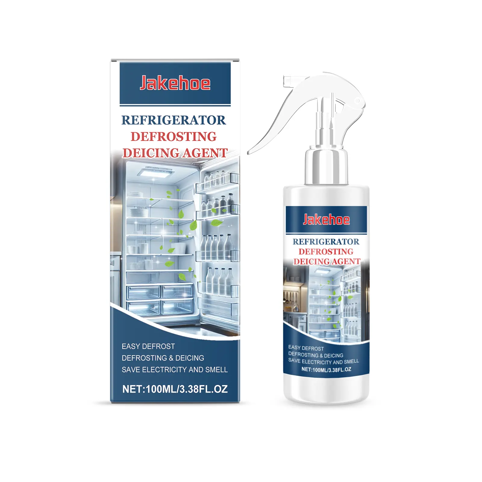 Jakehoe Refrigerator Defrosting Agent, Freezer Defrosting and Anti-Icing Agent, Snow Melting and Ice Removal Agent for Cold Storage