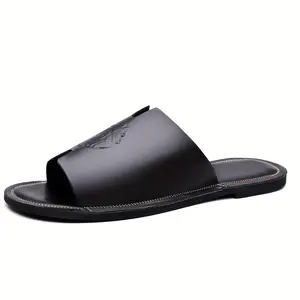 BDHJYDB Men'S Fashion Sandals| Casual Slip-On Design With Microfiber Synthetic Upper, Faux Lining, Rubber Sole, Round Toe - Summer Solid Color