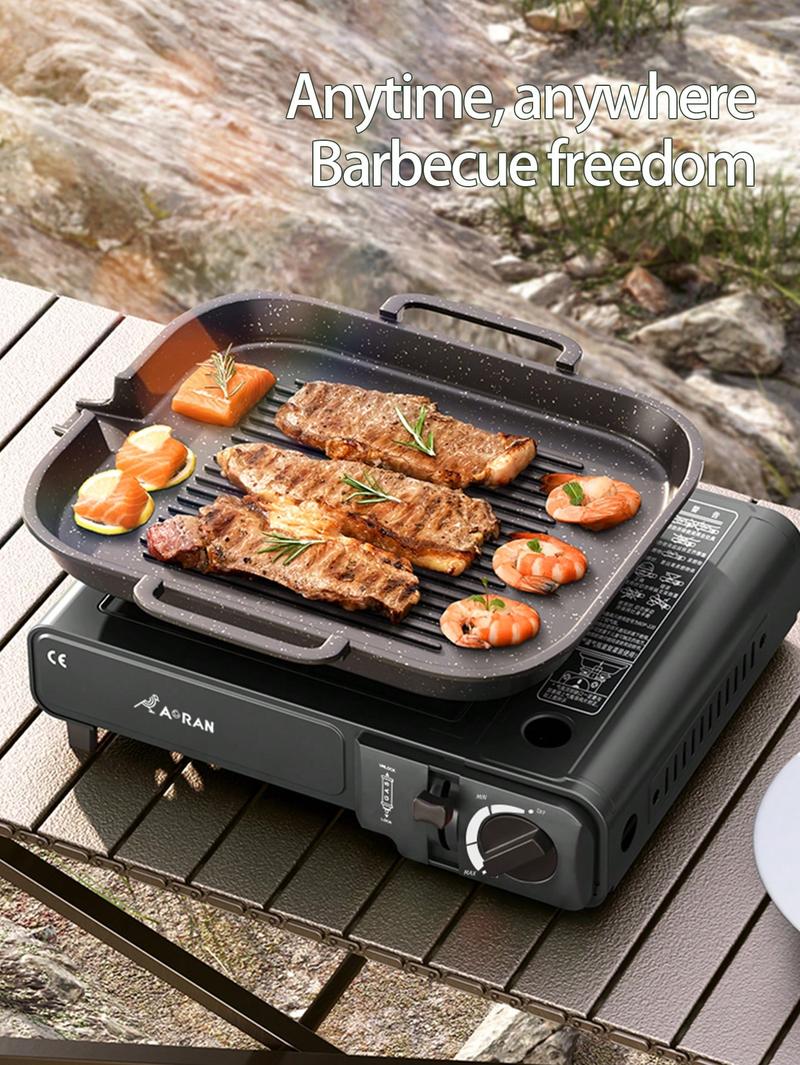 Butane Stove With Wind Deflector, Kitchen Gas Stove, Outdoor Grill, Automatic Ignition, Portable Gas Stove With Carrying Case (Fuel Not Included) Butane Stove With Wind Deflector, Kitchen Gas Stove, Outdoor Grill, Automatic Ignition, Portable Gas Stove With Carrying Case (Fuel Not Included)