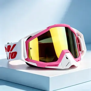 Outdoor Off-Road Goggles for Skiing and Motorcycle Riding, Windproof Sandproof Large Frame, Anti-Fog Lens, Unisex Outdoor Sports Protection Glasses, Dirt Bike Goggles, Motocross Goggles