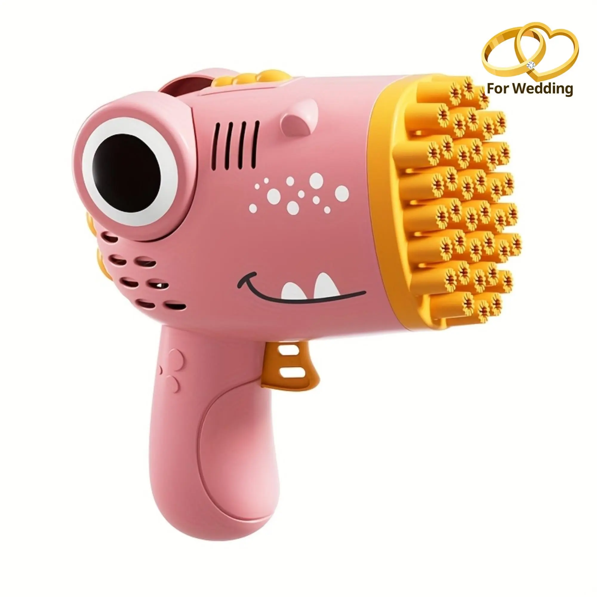 40-Hole Dinosaur Automatic Bubbling Outdoor Play Bubble Gun Machine, Children’s Toy, Holiday Gift for Boys/Girls, Wedding Prop