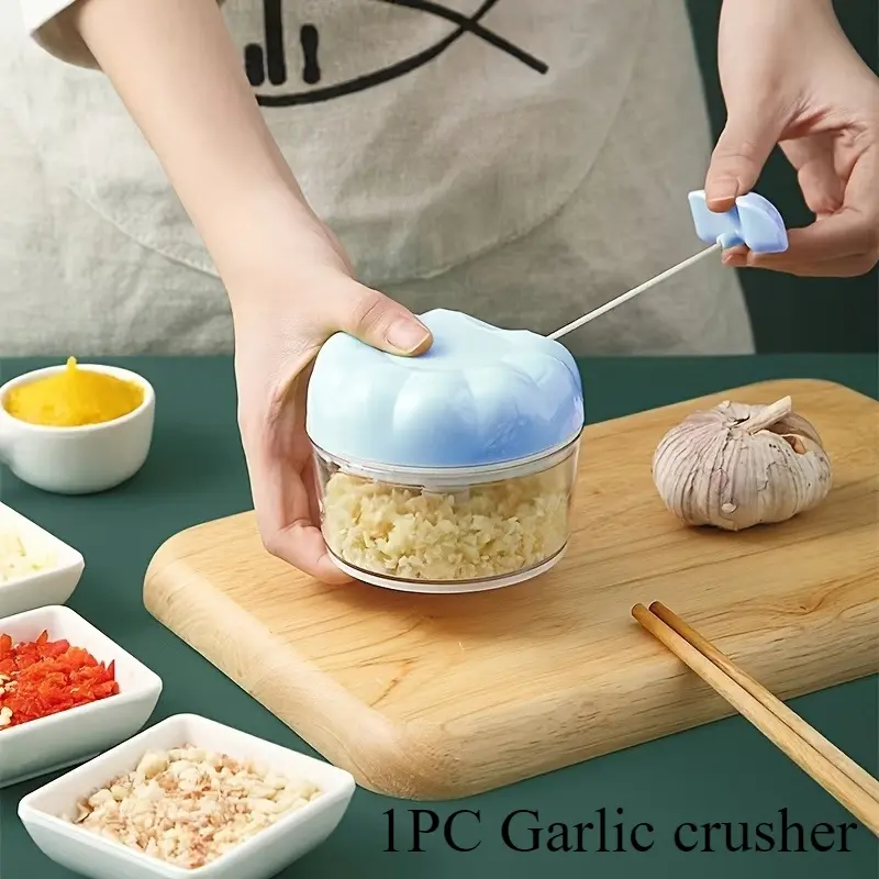 1 Pc Manual Garlic Chopper, Meat Chopper, Food Chopper, Vegetable Chopper, Kitchen Tool