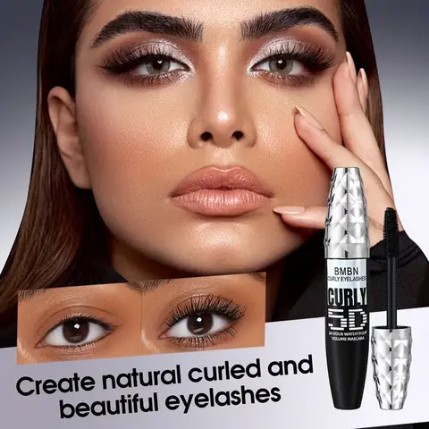 2PCS 5D Luxury Mascara, Volume mascara, Volumizing mascara, lengthening mascara, Enhances eyelash curl, easily lengthens lash lines, provides voluminous lashes for dense, glossy black look