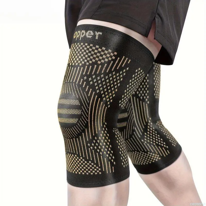 High Elastic Non-Slip Knee Support Brace, Anti-Injury Compressive Sporty Stretch Protective Gear for Basketball, Running, Sports & Outdoor Activities, Anti-Injury Protective Gear
